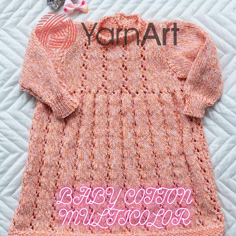 YarnArt - Hilo multicolor de algodón para bebé, 50% algodón,