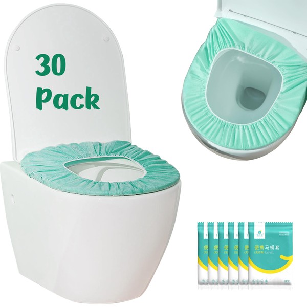 Two-Layer Disposable Toilet Seat Cover,30 Pack Extra Large Non-Woven Fabric