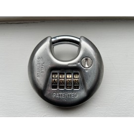 Word Discus Lock is an 80mm Stainless Steel Anti-Rust Discus Lock for Storage & Trucks. Uses Letters Instead of Numbers.Weatherproof & ASTM Rated to The Highest Standards.