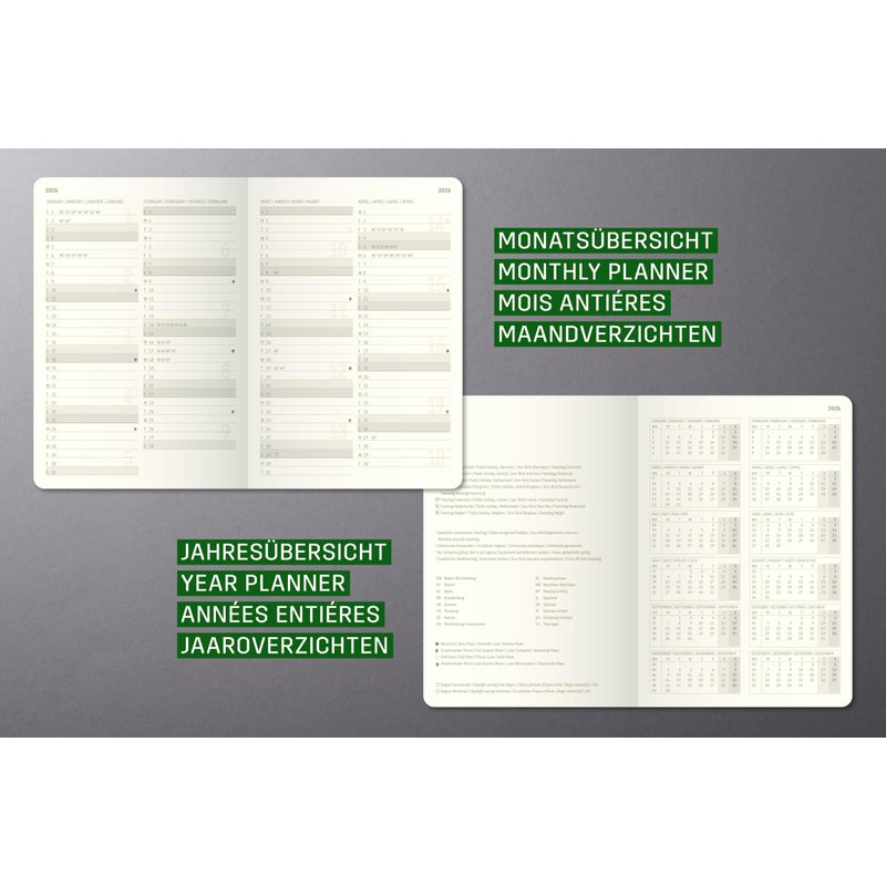 SIGEL C2687 Monthly Calendar Book Monthly Planner 2026, Approx. A6,