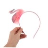 Totority Flamingo Headband Airplane Lamp Decoration Wide-edged Headband Prop Headband