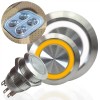 AutoLöc Power Accessories 19mm Billet 12V Momentary Push Button Switch