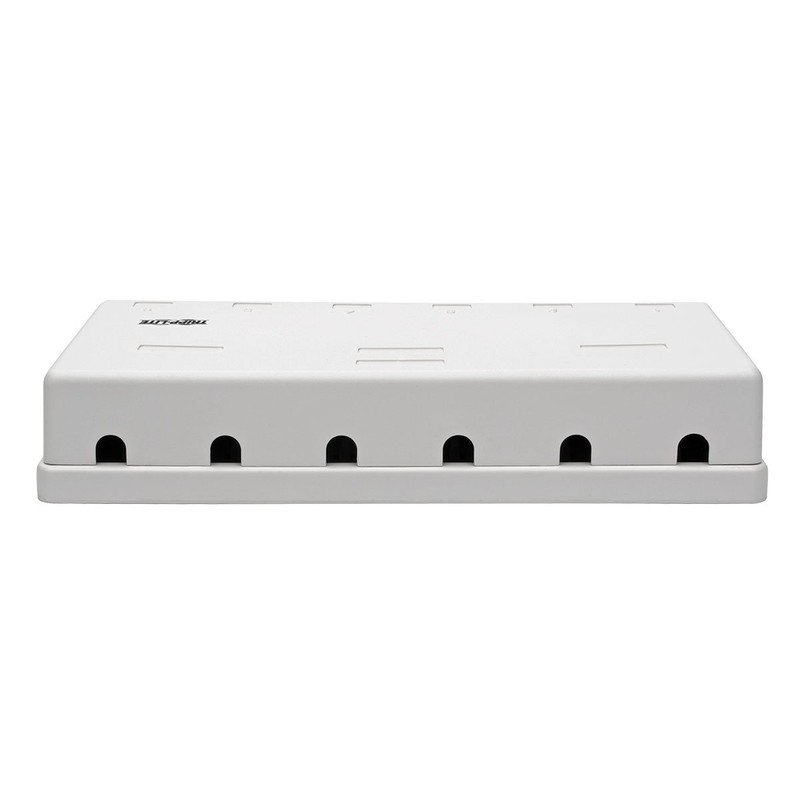 TRIPP LITE Cat6 Surface-Mount Box 6-Port Pre-Configured Unshielded 110 IDC