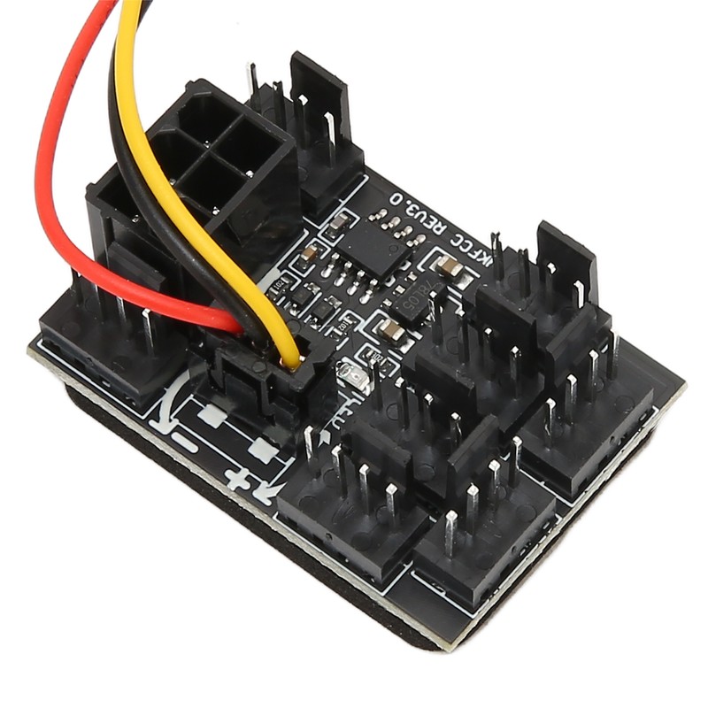 2 Pcs PC Fan Controller 3 Pin 4 Pin Fan
