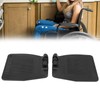 Pair Wheelchair Footplate 19x16cm Footrest Thickened ABS Plastic Nonslip Texture