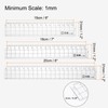 sourcing map Straight Plastic Ruler 15 cm, 18 cm, 20