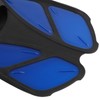 1 Pair Adjustable Swimming Fins TPR Open Heel Long Diving