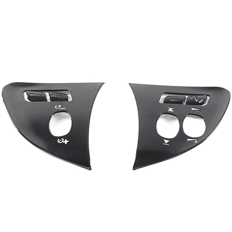 DIYUCAR Aluminium Alloy Black Car Styling Steering Wheel Knob Frame