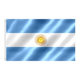 Argentina Flag 3x5 FT Argentina Flag With Brass Grommets Fade Proof For Outdoor Decor(Argentina)