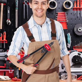 14" Rivet Nut Tool, Hand Rivet Nut Tool with 6 Metric & Inch Mandrels M6 M8 M10, 1/4-20, 5/16-18, 3/8-16, 60pcs Rivnuts and Blow Carry Case