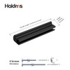 Haidms 10 Pack Adjustable Cabinet Handles Black Cabinet Pulls 1"