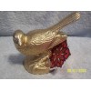 Gold Bird Decorative Figurine New No Box Made In India