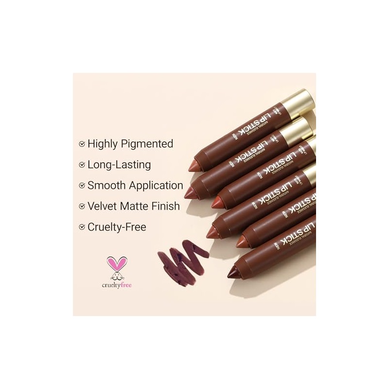 Erinde Lápiz Labial Mate Para Mujer, Lápiz Labial que no