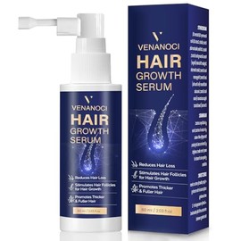 VENANOCI Spray de aceite para el crecimiento del cabello: suero natural para el crecimiento del cabello con romero, biotina, tratamiento contra la pér