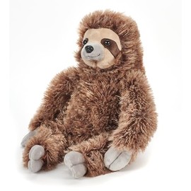 The Petting Zoo Sloth Stuffed Animal Plushie, Gifts for Kids, Wild Onez Wildlife Animals, Brown Zoologee Sloth Plush Toy 12 inches
