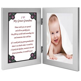Great Grandmother, Grandma Gift From Grandchild Frame with Sweet Poem, Add Photo