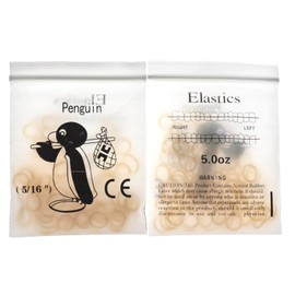 Fuioda 1000Pcs Dental Rubber Bands 1/8 3/16 1/4 5/16 3/8 Orthodontic Braces Elastics Rings 10 Bags (5-16, 5.0OZ)