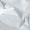 HOMESCAPES Percale Bed Sheet without Elastic Band, White, 230 x