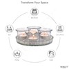 Hosley 2.5 Inch Diameter Clear Glass Oyster Tea Light Holders
