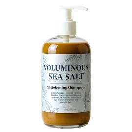 Nature Skin Shop Voluminous Sea Salt Thickening Shampoo, with Rhodiola Rosea and Rice Protein (Big Bottle Shampoo 16.5 ounces)