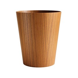 SAITO WOOD Trash Can Dust Can Top Open M 903 10L Cheek Grain