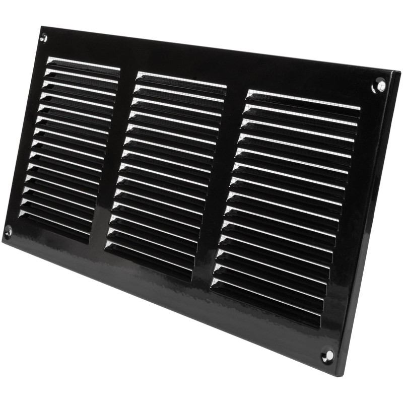 Vent Systems 12'' x 6'' Inch (Overall Dimensions) - Black