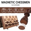 15" Magnetic Chess Set with Foldable Board & Travel Bag