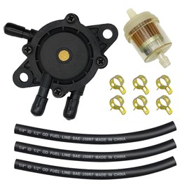 Strongthium Fuel Pump with Filter & Hose for Kohler Kawasaki Honda Briggs and Stratton Cub Cadet MTD