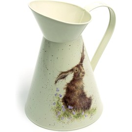 Wrendale Designs by Hannah Dale - Harebells Hare Flower Jug - 170mm by 250mm