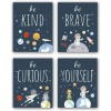 4 Cuadros Decorativos Habitacion Niño Astronauta Canvas Astronauta