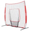 VEVOR 7x7 ft Baseball Softball Practice Net Hitting Batting Training