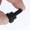 Seat Bolt Rear Mount Screw Black Compatible with Harley Davidson