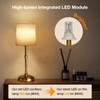 Folux Cordless Gold LED Table lamp, 5200-mAh Rechargeable Battery, 3-Level