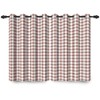ggaimwf 117 x 138 cm Plaid Eyelet Curtain Buffalo Check