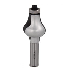 Infinity Cutting Tools 1/2" Shank, Handrail Router Bits (Radius Handrail), 1-1/4" C.D., 1-1/2" C.H.| Carbide Tip | Heavy-Duty | for Handheld Or Table Mounted Wood Router
