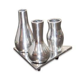 Antikas - Aluminium Vase, Small, Triangle Vase, Decoration