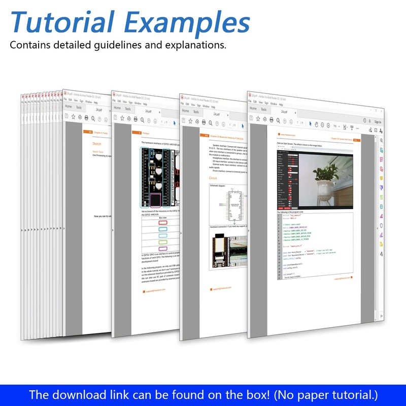 FREENOVE Super Starter Kit for ESP32-WROVER (Included) (Compatible with Arduino