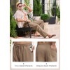Willit Men's Linen Pants Casual Beach Summer Pants Drawstring Lightweight