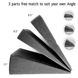 Squat Wedge Block, Black EPP Adapted Incline Board Set, Foot for Squats, Calf Stretching Board for Home Exercise, Fitness, Weightlifting and Recovery Training