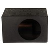 Q Power Single 8-Inch Vented Chamber Subwoofer Box, Side-Ported Design