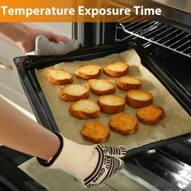 VIP Pioneer Safety Calor 1 Pair 35cms Length BBQ Gloves Heat Resistant Oven Mitts Gloves Kitchen Non-Slip Potholder Barbecue Accessories for Cooking Baking Weber Charcoal Briquettes Pizza, 35cms