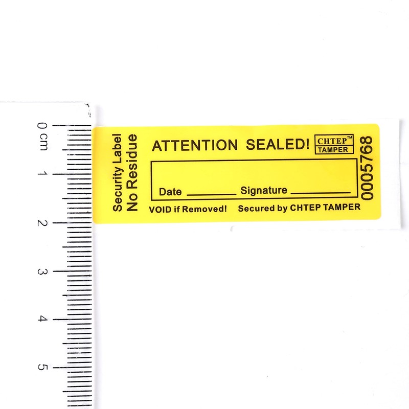 100PCS Chtep Tamper Tamper Evident Stickers, No ResidueTamper,Evident Security Warranty