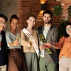 2 Pcs 'Homecoming Prince' and 'Homecoming Princess' Sashes with Gold
