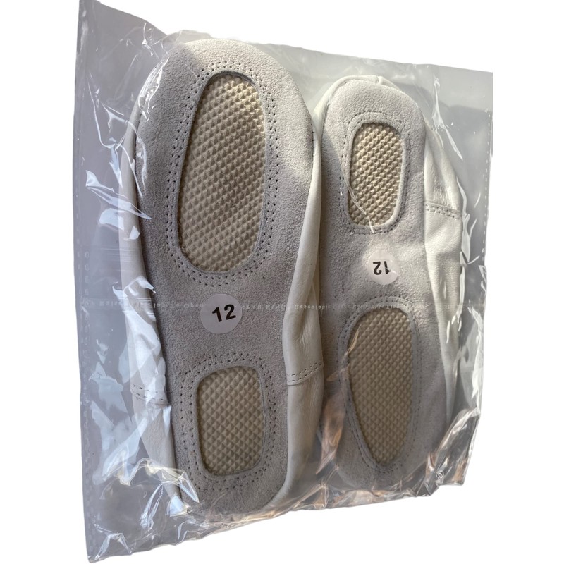 TW - Zapato de gimnasia de piel, Blanco, 11 Toddler