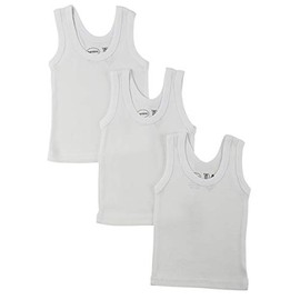 Bambini White Tank Top 3 Pack - Medium - White