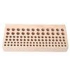 98 Holes Leathercraft Tool Storage Holder Wooden DIY Tool Rack,