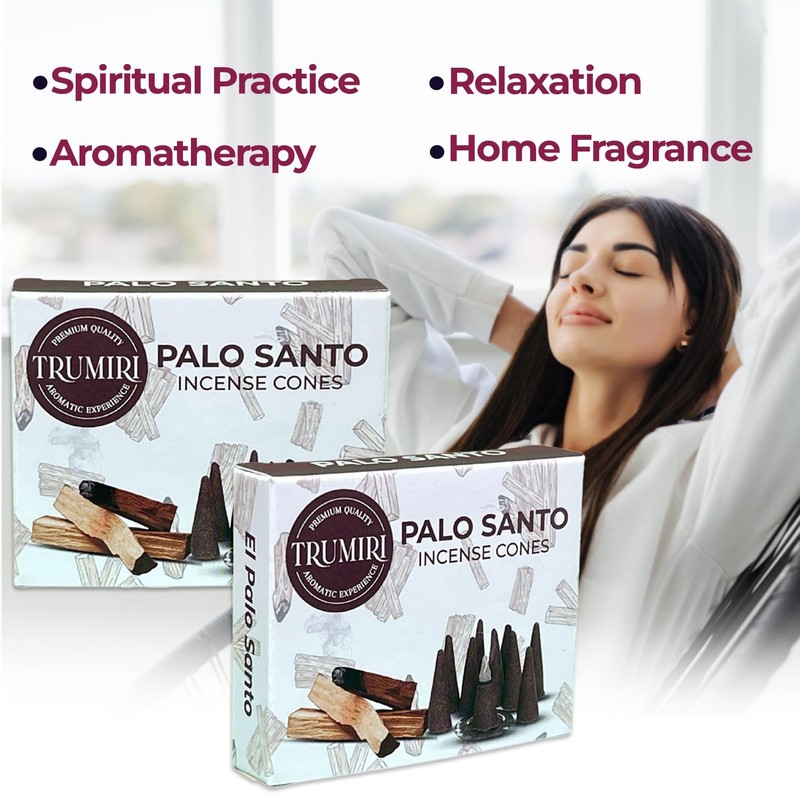 Palo Santo Incense Cones - Total 20 Cone Incense -