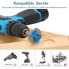 KEWAYO 5 Piece Forstner Drill Bit Set, Adjustable Positioning Drill,