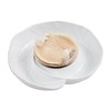 Mud Pie Sea Plates Set, server 8 3/4" dia, WHITE