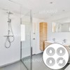Stainless Steel Wall Split Flange, 4 Pairs Round Escutcheon Plate